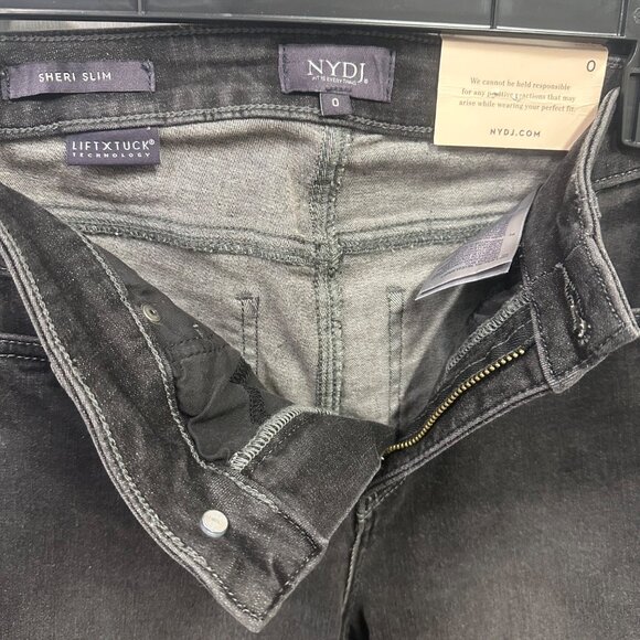 NYDJ Womens Mid Rise Sheri Slim Fit Ankle Stretch Denim Jeans Remington Size 0 - Picture 4 of 10